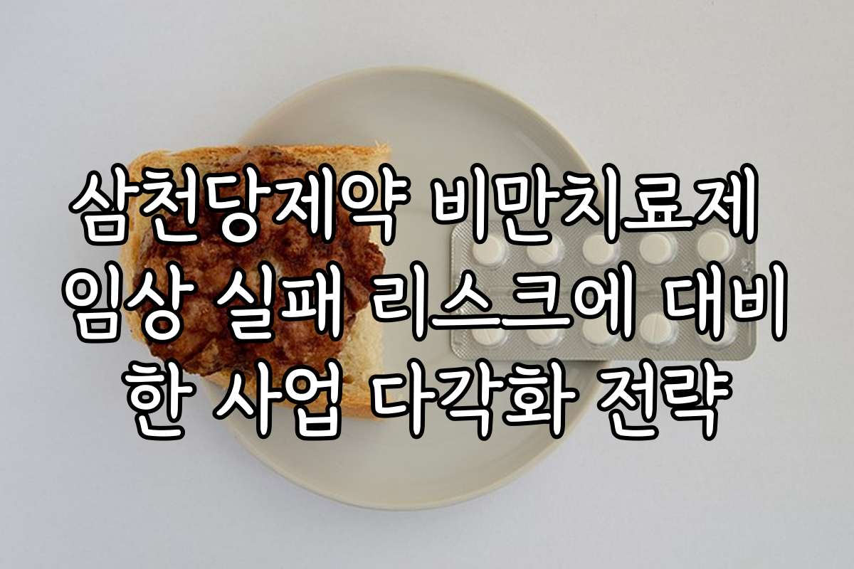 삼천당제약 비만치료제 임상 실패 리스크에 대비한 사업 다각화 전략