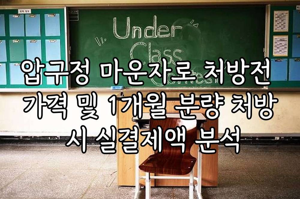 압구정 마운자로 처방전 가격 및 1개월 분량 처방 시 실결제액 분석