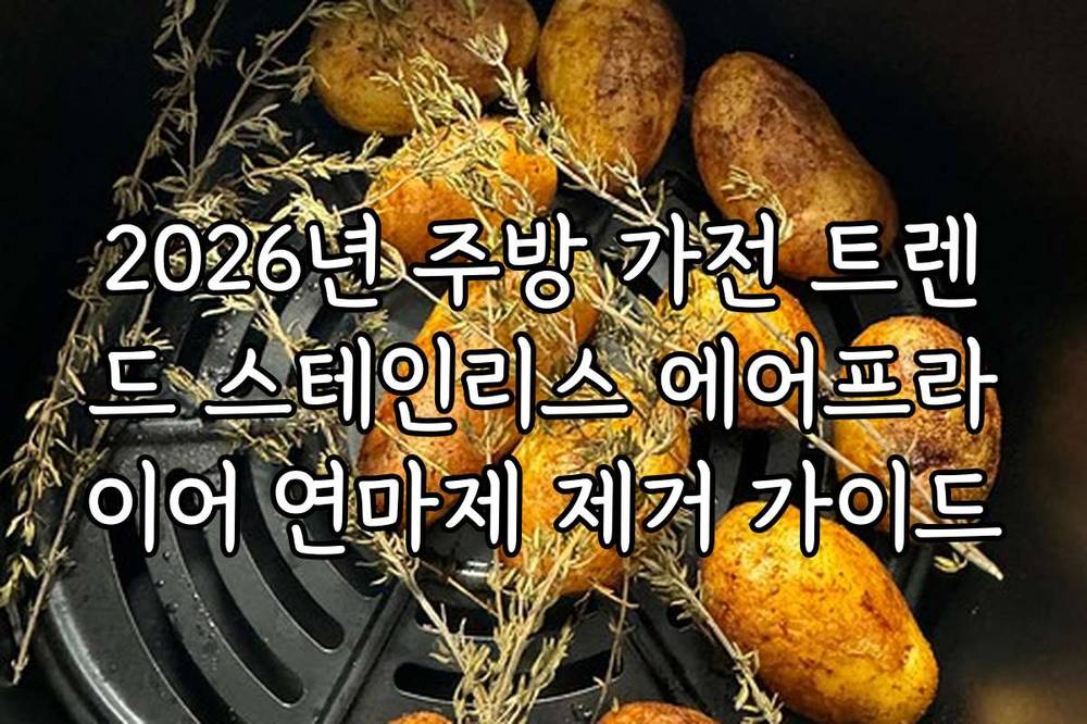 2026년 주방 가전 트렌드 스테인리스 에어프라이어 연마제 제거 가이드