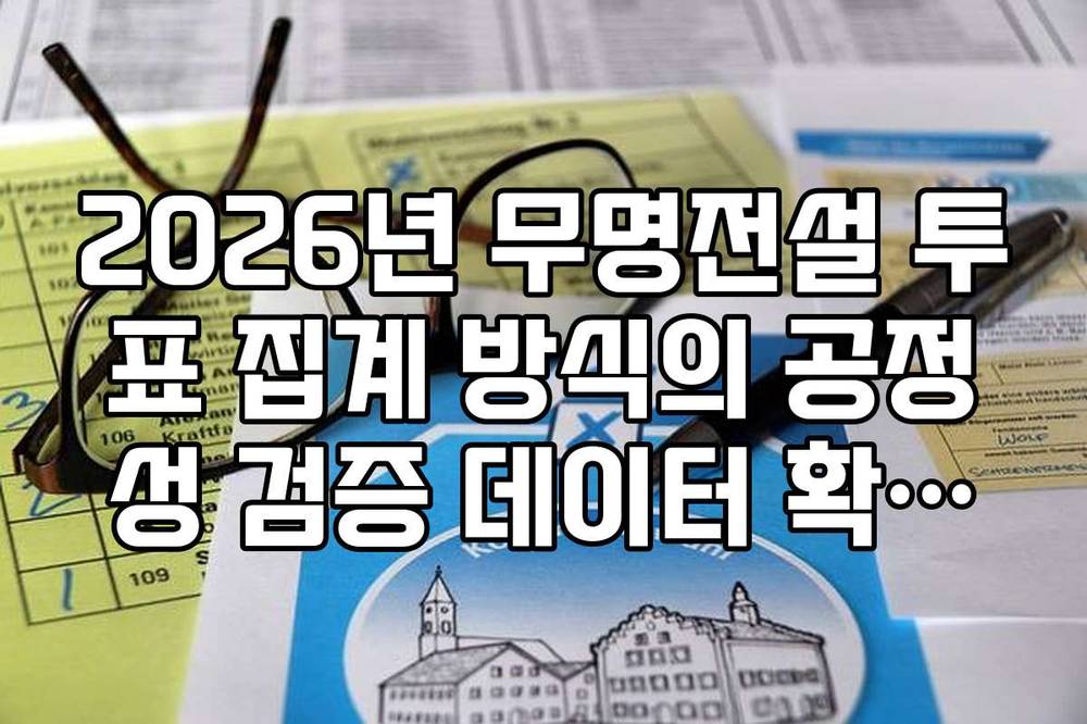 2026년 무명전설 투표 집계 방식의 공정성 검증 데이터 확인법