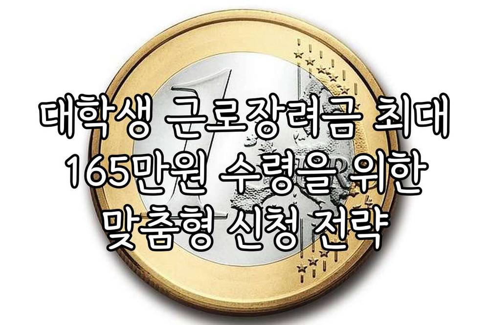 대학생 근로장려금 최대 165만원 수령을 위한 맞춤형 신청 전략