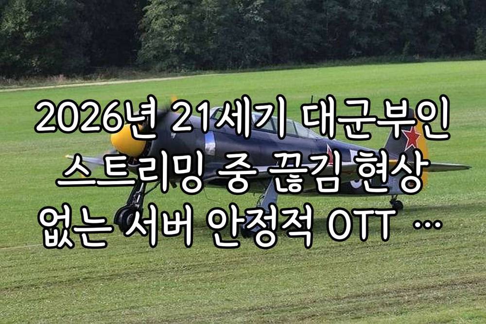2026년 21세기 대군부인 스트리밍 중 끊김 현상 없는 서버 안정적 OTT 추천