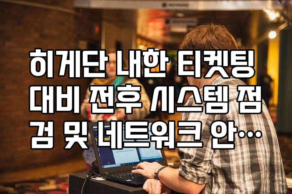 히게단 내한 티켓팅 대비 전후 시스템 점검 및 네트워크 안정화