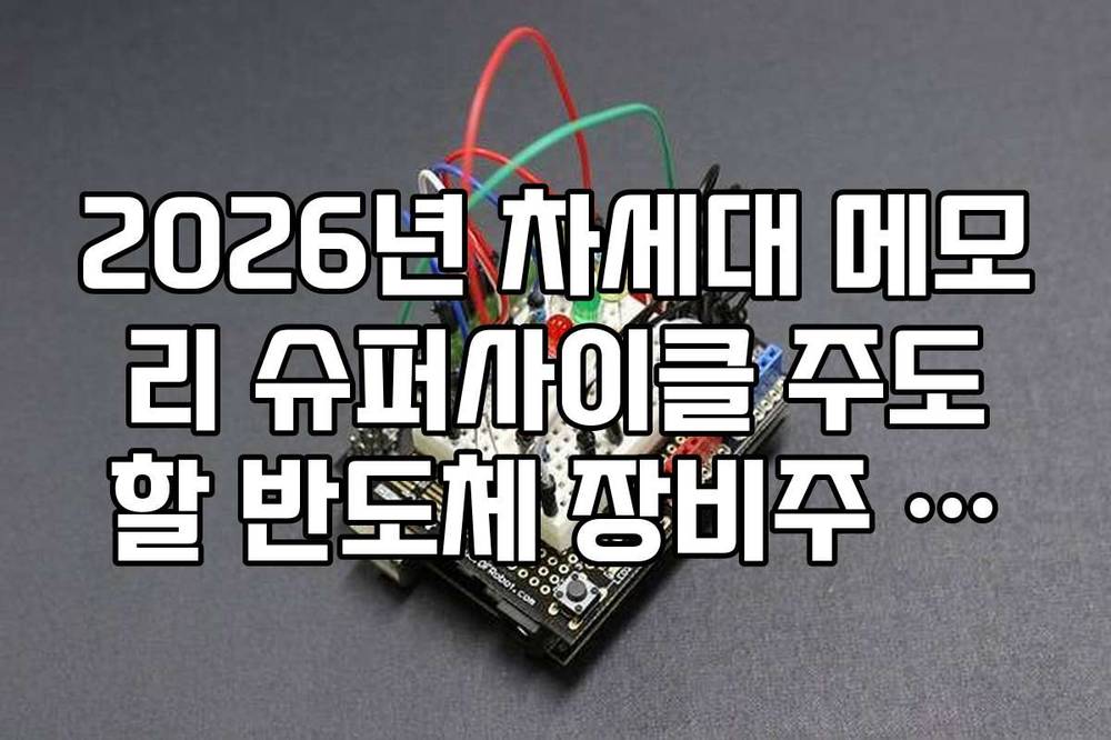 2026년 차세대 메모리 슈퍼사이클 주도할 반도체 장비주 리스트