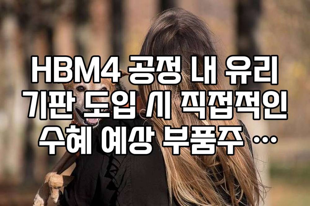 HBM4 공정 내 유리기판 도입 시 직접적인 수혜 예상 부품주 리스트