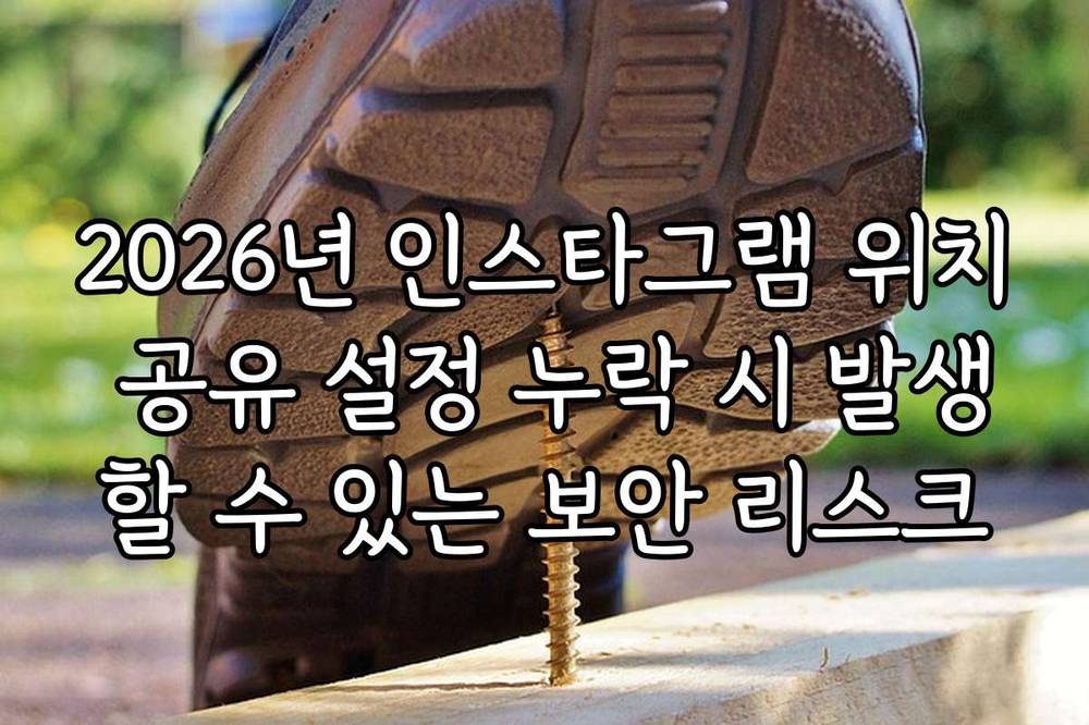 2026년 인스타그램 위치 공유 설정 누락 시 발생할 수 있는 보안 리스크