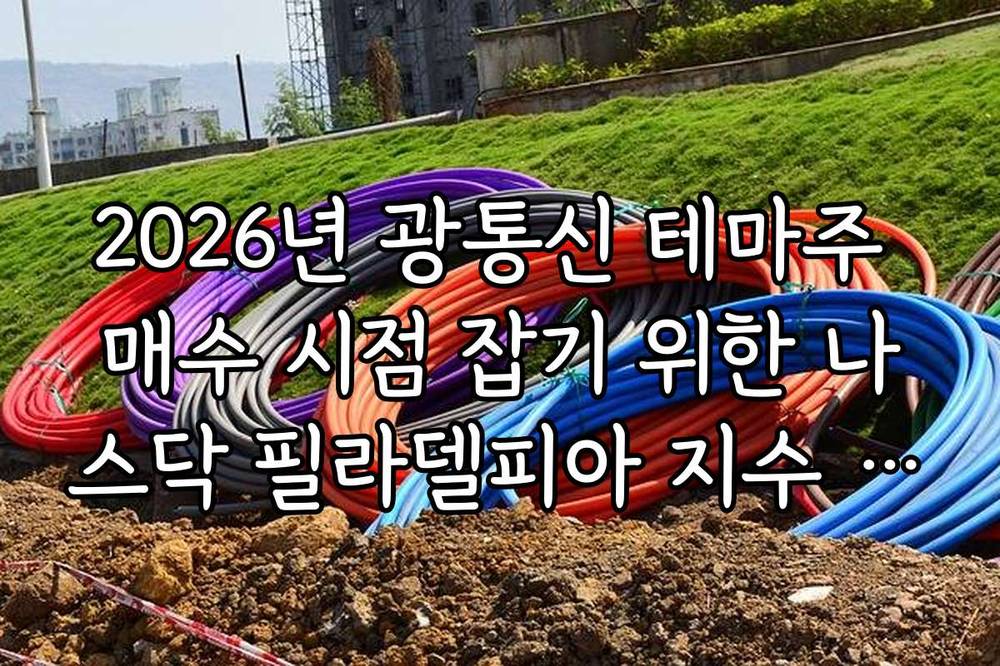 2026년 광통신 테마주 매수 시점 잡기 위한 나스닥 필라델피아 지수 분석