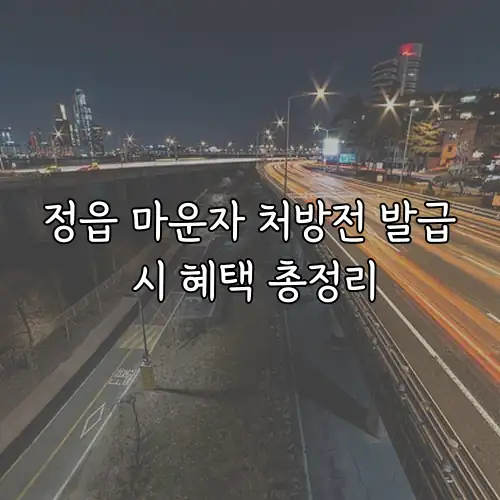 정읍 마운자 처방전 발급 시 혜택 총정리