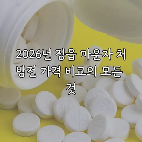 2026년 정읍 마운자 처방전 가격 비교의 모든 것