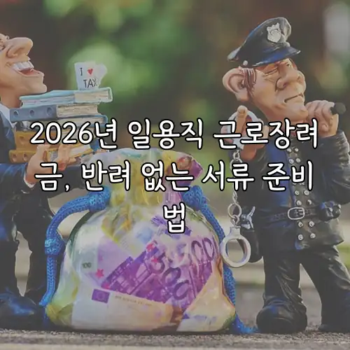 2026년 일용직 근로장려금, 반려 없는 서류 준비법