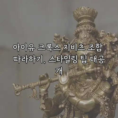 아이유 크록스 지비츠 조합 따라하기, 스타일링 팁 대공개