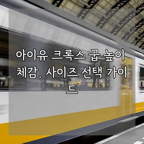 아이유 크록스 굽 높이 체감, 사이즈 선택 가이드